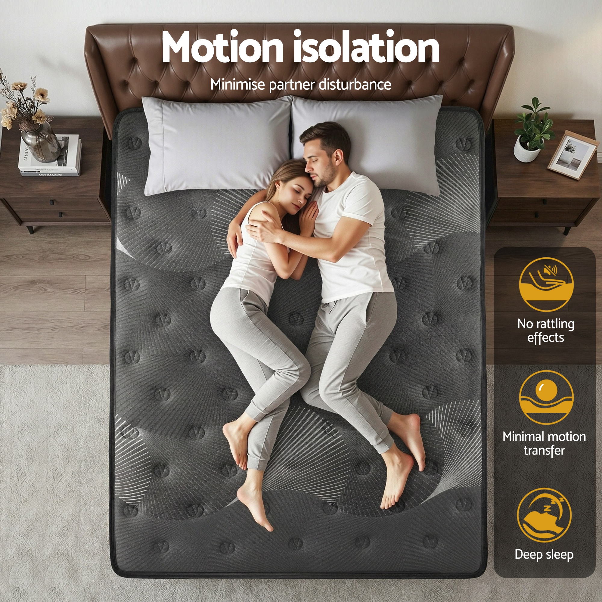 Atlas Queen size mattress 35cm medium - Image 8