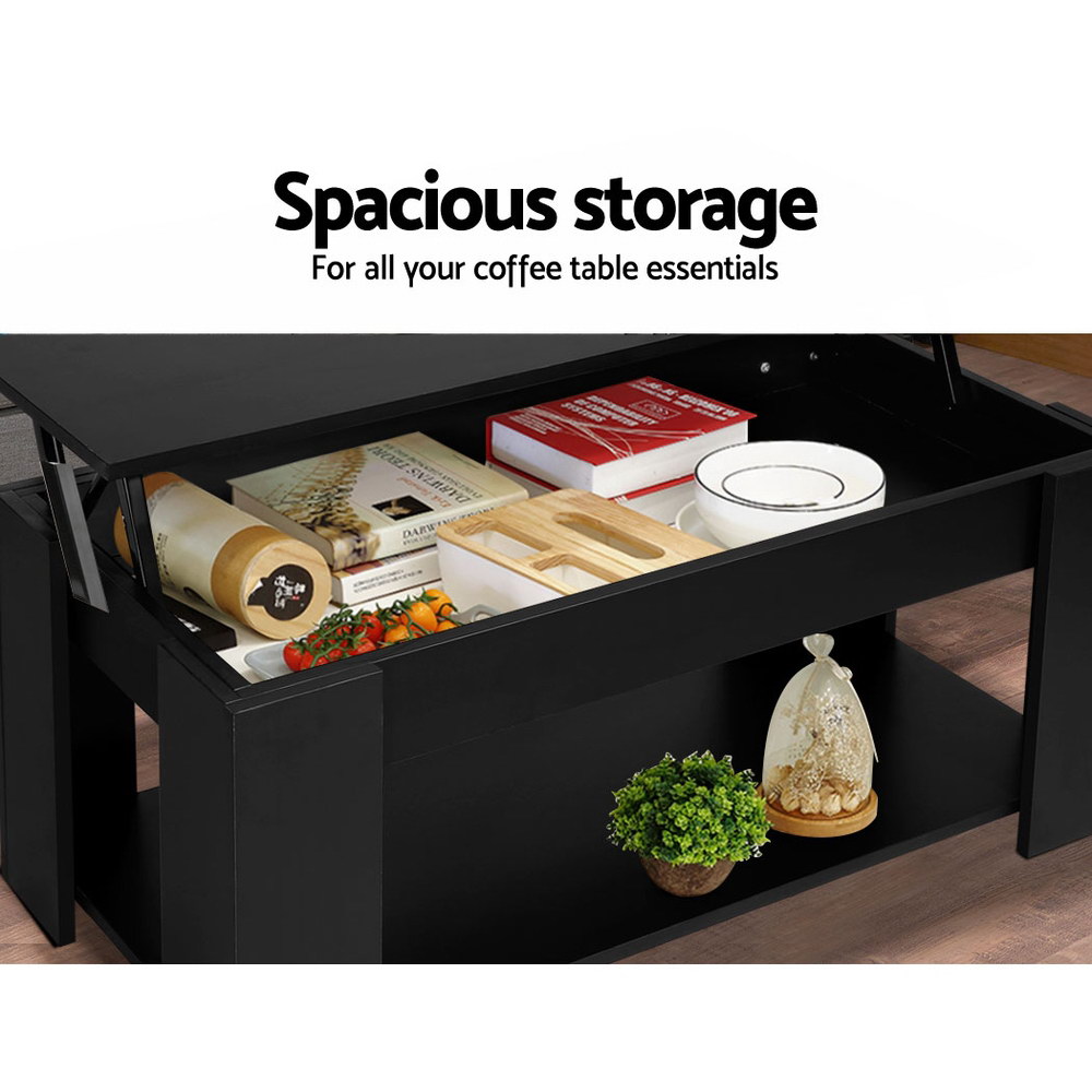 Cof-Lift Coffee table storage black - Image 4