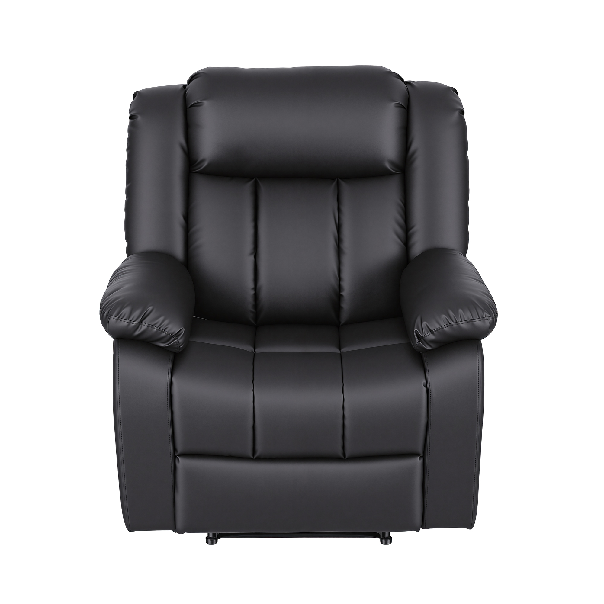 Vibra Recliner armchair 8 point massage chair black pu - Image 7