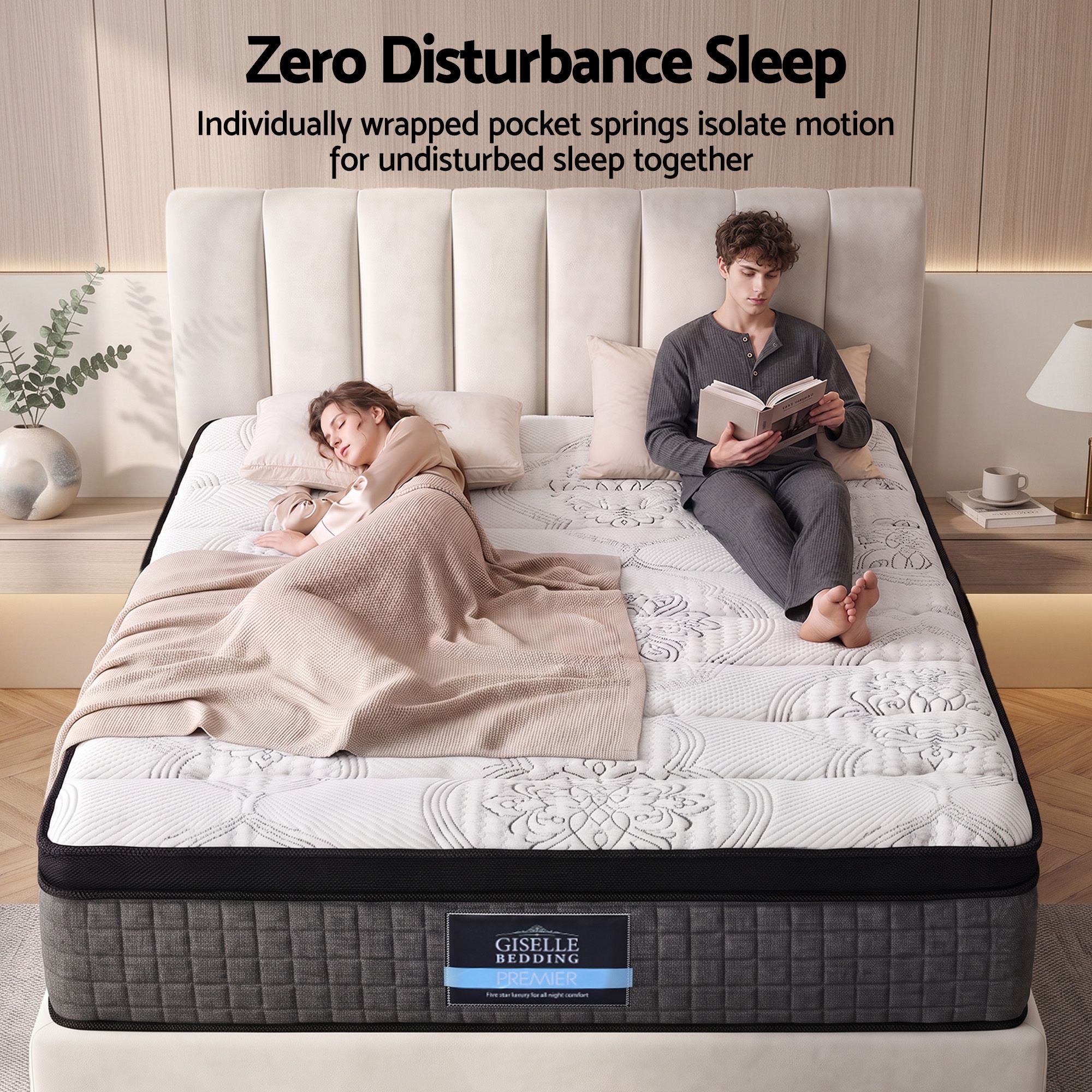 Maz 34cm Mattress 9 Zone Latex Foam Queen - Image 2