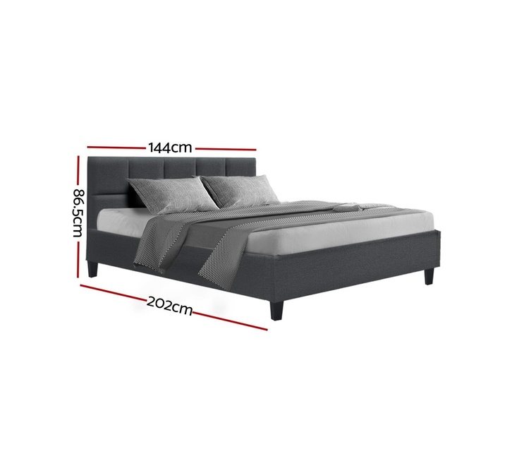 Teeno Double bed frame charcoal color - Image 4