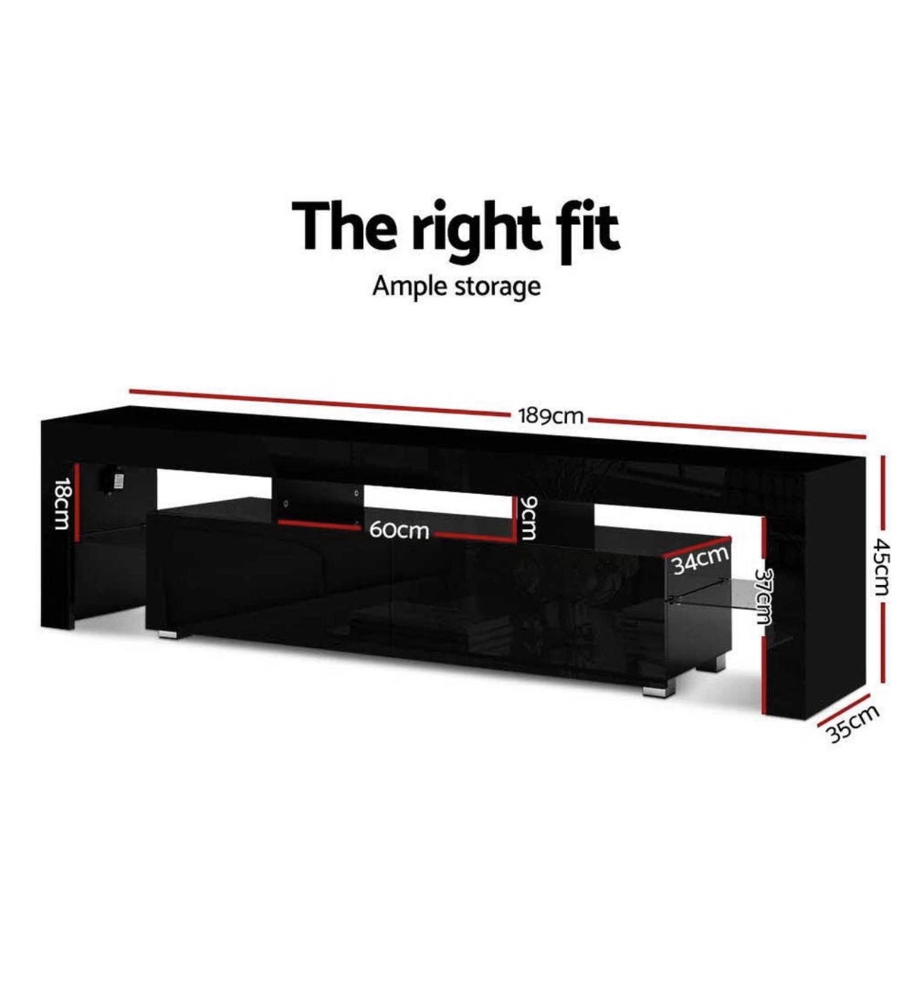 Girad RGB Entertainment unit 189cm - Image 5
